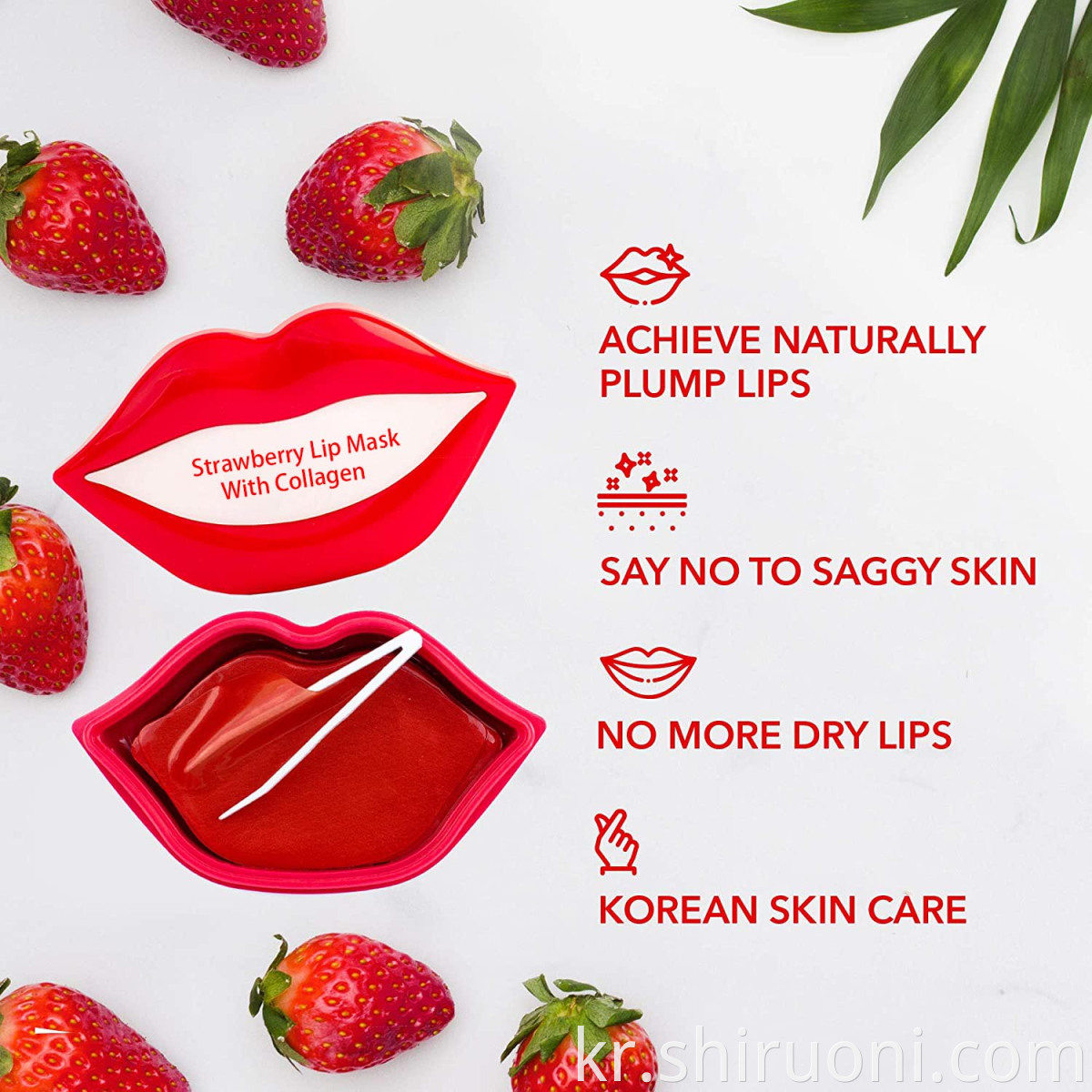 Pink lip mask